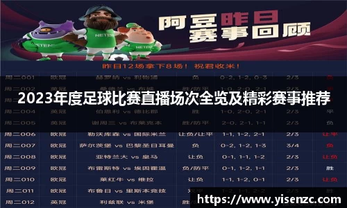 2023年度足球比赛直播场次全览及精彩赛事推荐